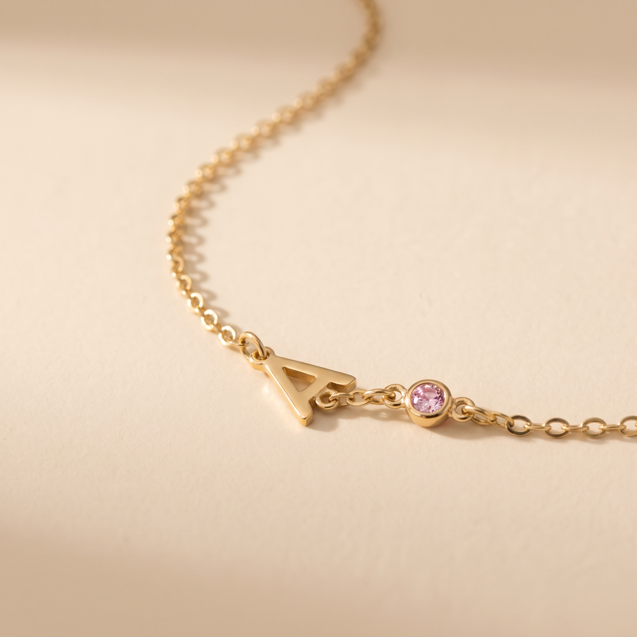 PUK - NAAM & GEBOORTESTEEN KETTING